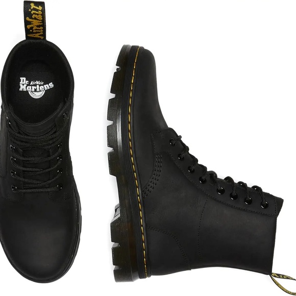 NWT - Dr. Martens Combs Leather Boots - Black - Women’s Size 8 - Picture 3 of 6